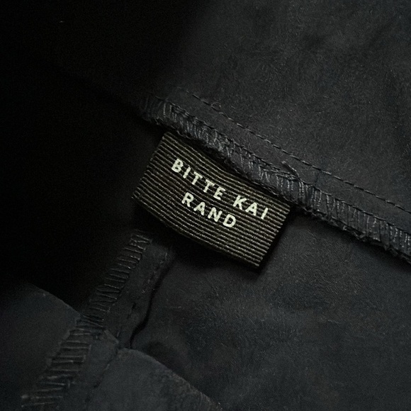 Bitte Kai Rand Navy Blue Fold Over Waist Magic Pant Trouser - Picture 5 of 12